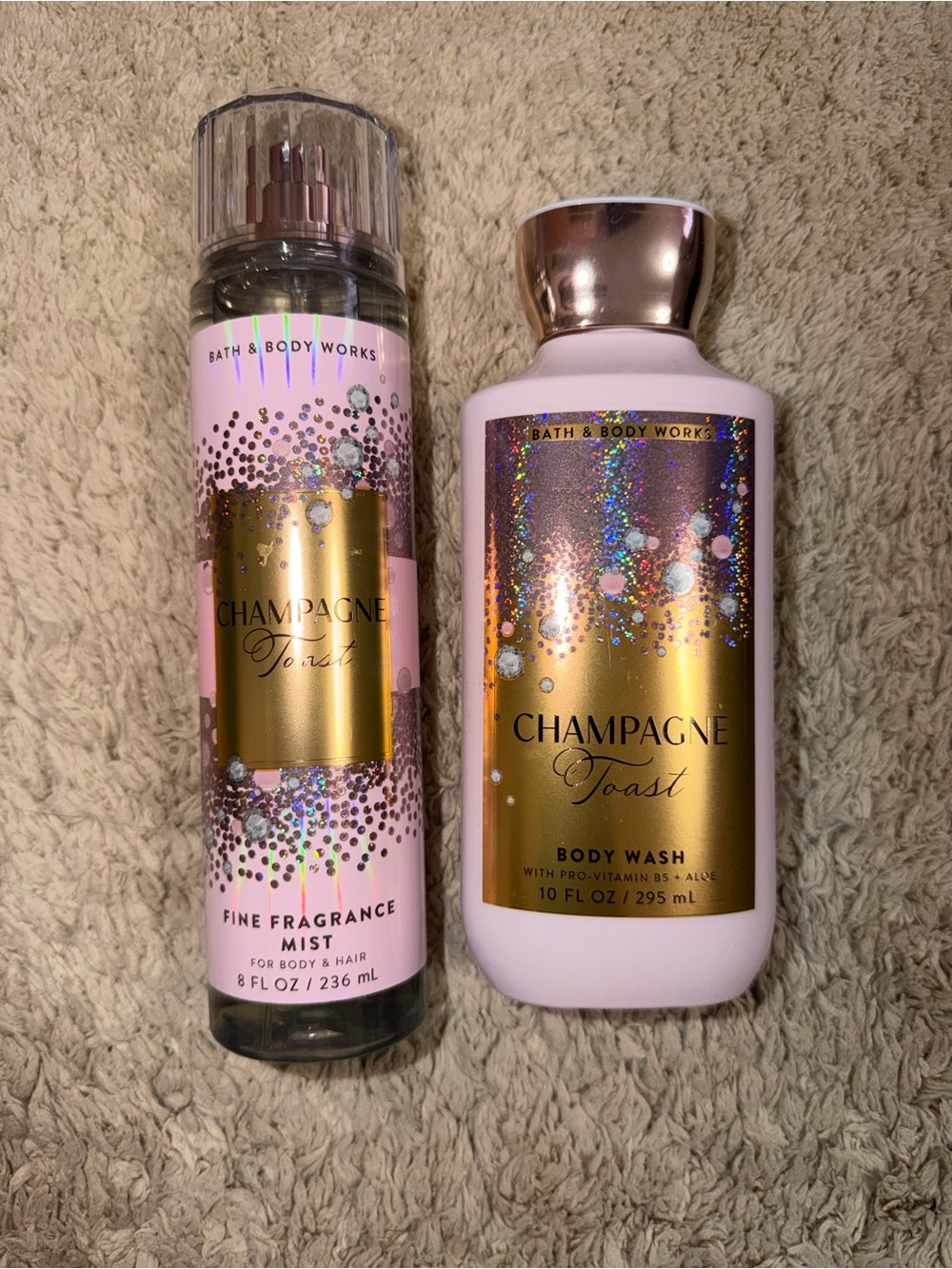 Bath & Body Works Champagne Toast Mist & Body Wash